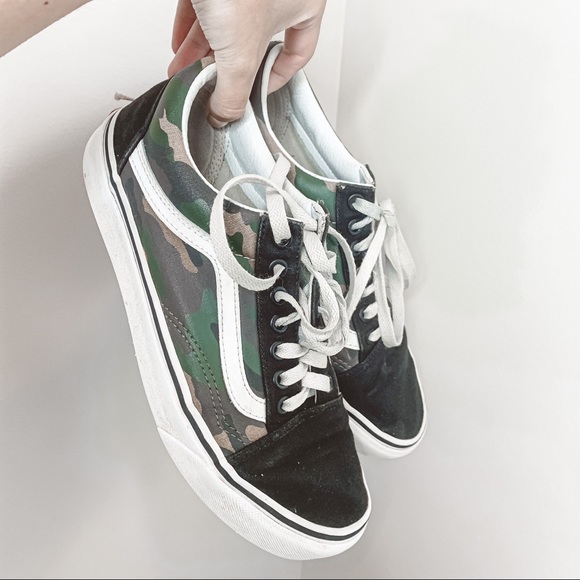 green camo vans